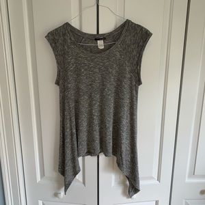 Gray cut off shirt